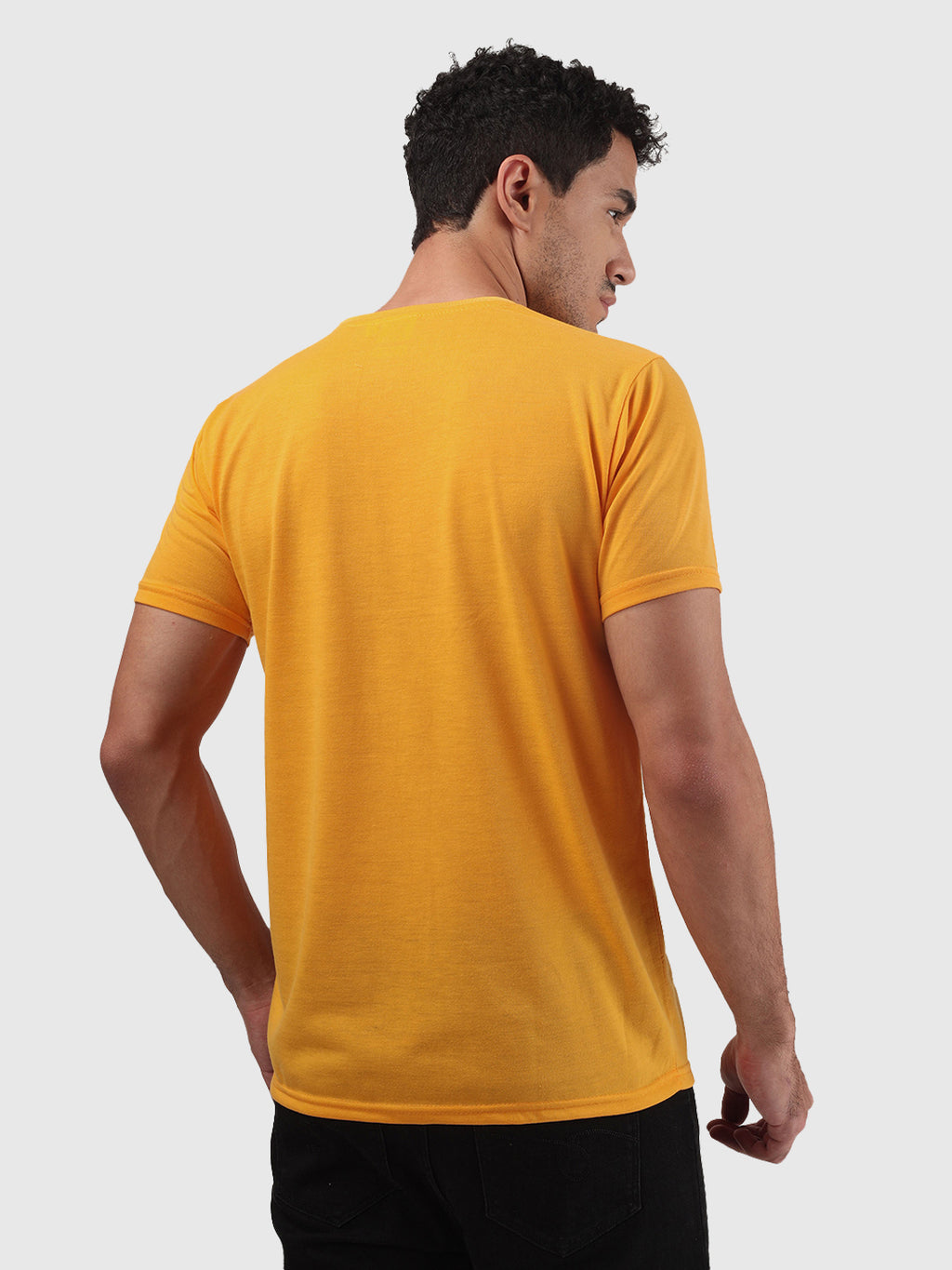 Greylongg Plain Round Neck T-Shirt.