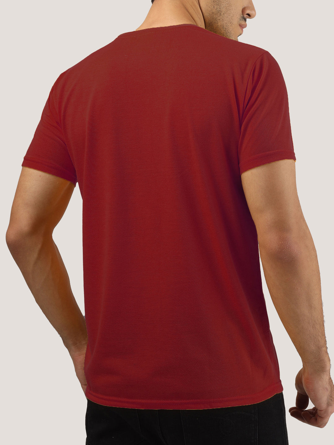 Greylongg Plain Round Neck T-Shirt.