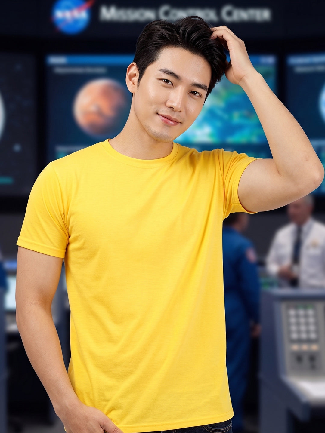 Greylongg Plain Round Neck T-Shirt.