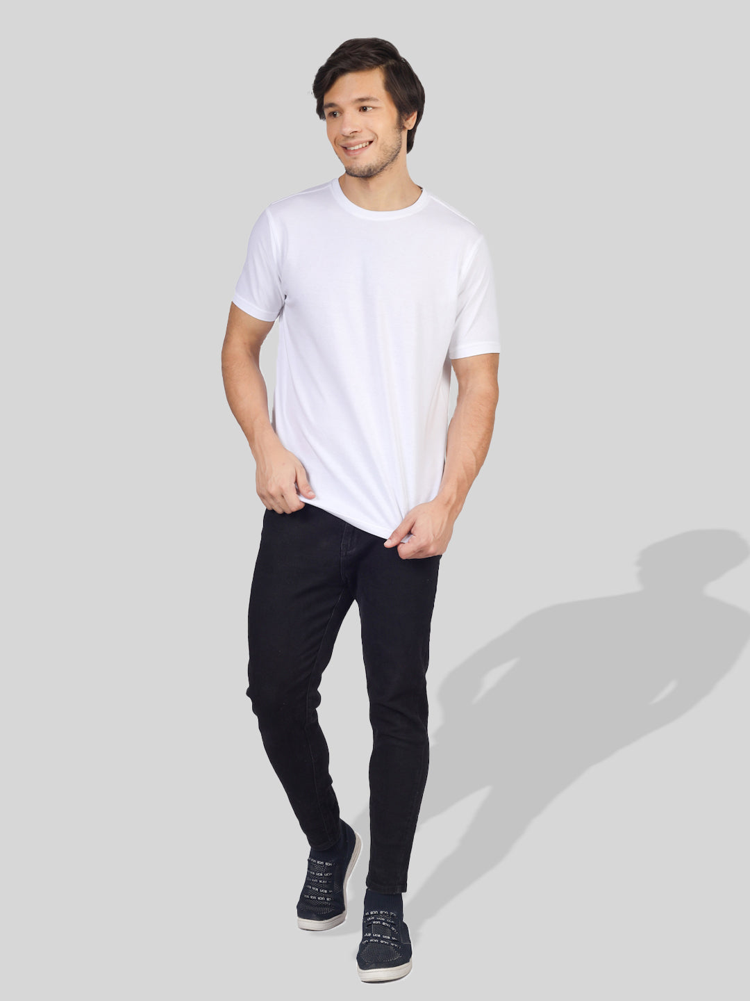 Greylongg Plain Round Neck T-shirt 