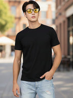Greylongg Plain Round Neck T-shirt 