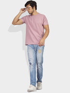 Greylongg Plain Round Neck T-shirt 