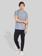 Greylongg Plain Round Neck T-shirt 