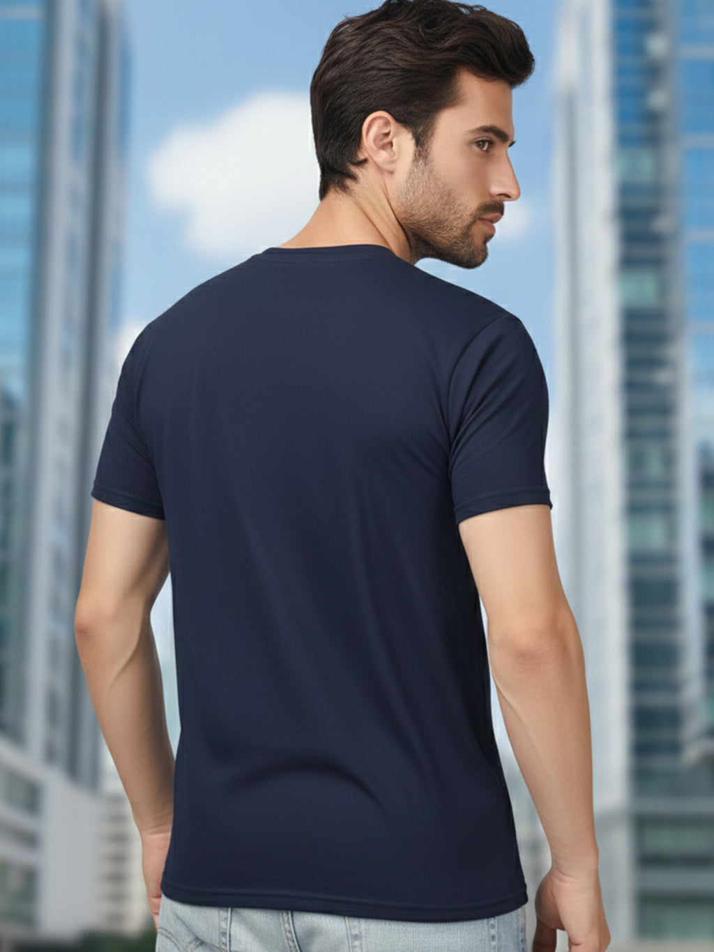 Greylongg Round Neck T-Shirt.