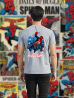Greylongg Round Spider Man Design Printed T-Shirt.