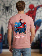 Greylongg Round Spider Man Design Printed T-Shirt.