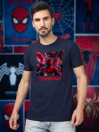 Greylongg Round Spider Man Design Printed T-Shirt.