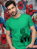 Greylongg Round Spider Man Design Printed T-Shirt.