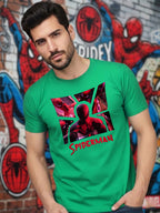 Greylongg Round Spider Man Design Printed T-Shirt.