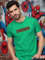 Greylongg Round Spider Man Design Printed T-Shirt.