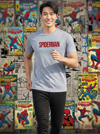 Greylongg Round Spider Man Design Printed T-Shirt.