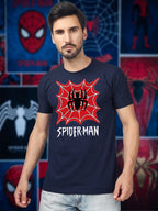 Greylongg Round Spider Man Design Printed T-Shirt.