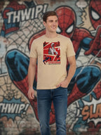 Greylongg Round Spider Man Design Printed T-Shirt.
