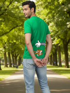Greylongg Round Neck Tom Jerry Won't Give UpPrinted T-Shirt
