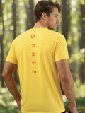 Greylongg Round Neck Space Design Printed T-Shirt.