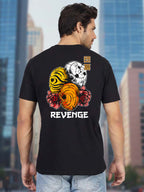 Greylongg Round Neck Revenge Design Printed T-Shirt.