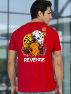 Greylongg Round Neck Revenge Design Printed T-Shirt.
