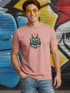 Greylongg Round Neck It's Gragon Design Printed T-Shirt.