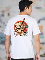 Greylongg Round Neck Streetwear Design Printed T-Shirt.