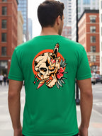Greylongg Round Neck Streetwear Design Printed T-Shirt.