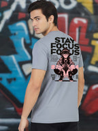 Greylongg Round Neck Streetwear Design Printed T-Shirt.