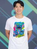Greylongg Round Neck Stitch Design Printed T-Shirt.