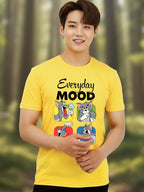 Greylongg Round Neck Tom Cartoon Design Printed T-Shirt.