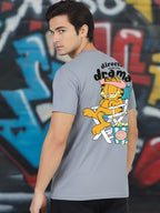 Greylongg Round Neck Garfield Design Printed T-Shirt.