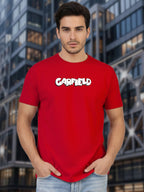 Greylongg Round Neck Garfield Design Printed T-Shirt.
