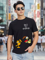 Greylongg Round Neck Garfield Design Printed T-Shirt.