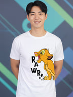 Greylongg Round Neck Disney Simba Design Printed T-Shirt.