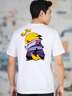Greylongg Round Neck Cartoon Pika-chu Design Printed T-Shirt.