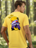 Greylongg Round Neck Cartoon Pika-chu Design Printed T-Shirt.