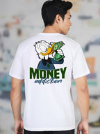 Greylongg Round Neck Disney Design Printed T-Shirt.