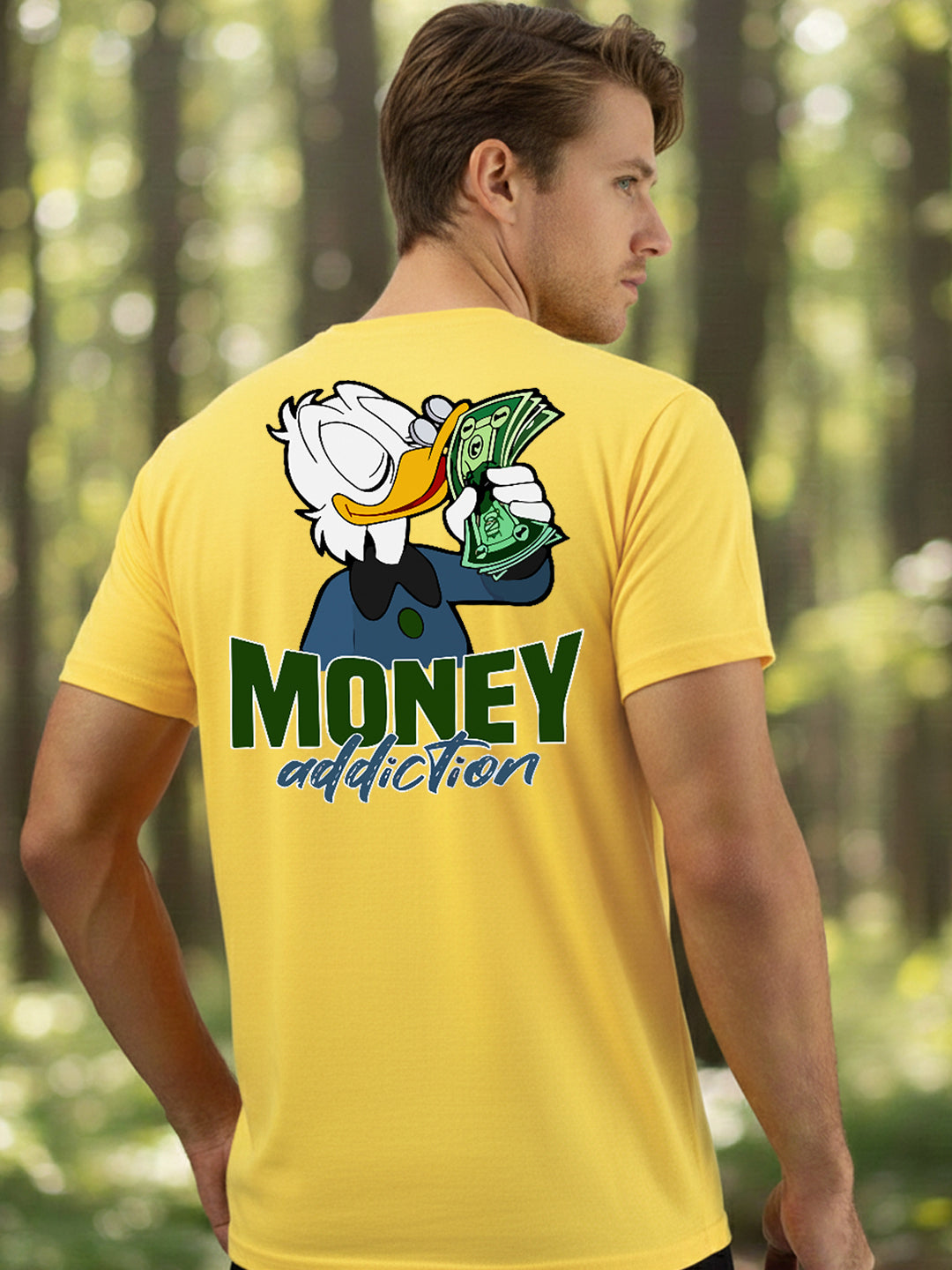 Greylongg Round Neck Disney Design Printed T-Shirt.