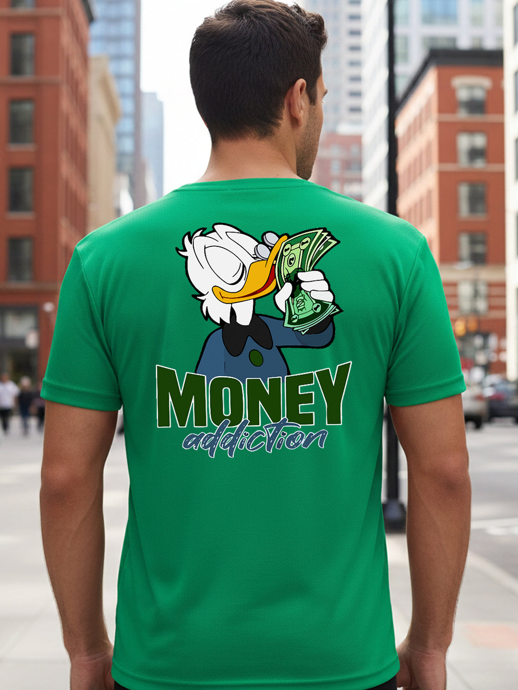 Greylongg Round Neck Disney Design Printed T-Shirt.