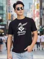 Greylongg Round Neck Disney Design Printed T-Shirt.