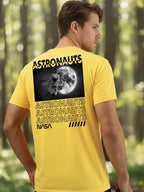 Greylongg Round Neck Astronauts Design Printed T-Shirt.