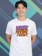 Greylongg Round Neck Cartoon Jerry Design Printed T-Shirt.