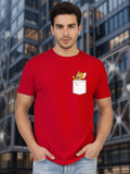 Greylongg Round Neck Cartoon Jerry Design Printed T-Shirt.