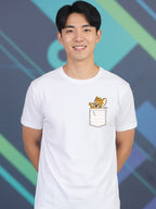 Greylongg Round Neck Cartoon Jerry Design Printed T-Shirt.