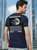 Greylongg Round Neck Astronauts Design Printed T-Shirt.