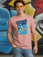 Greylongg Round Neck One More Point Design Printed T-Shirt.