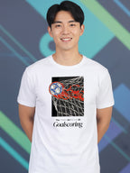 Greylongg Round Neck Goalscoring Design Printed T-Shirt.