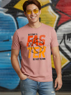 Greylongg Round Neck Sport Design Printed T-Shirt.