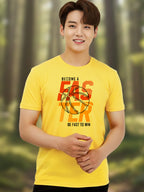 Greylongg Round Neck Sport Design Printed T-Shirt.