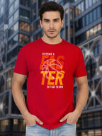 Greylongg Round Neck Sport Design Printed T-Shirt.