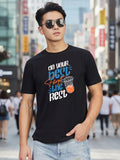 Greylongg Round Neck Sport Design Printed T-Shirt.