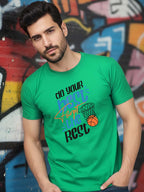 Greylongg Round Neck Sport Design Printed T-Shirt.
