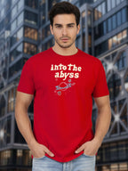 Greylongg Round Neck Nasa Design Printed T-Shirt.
